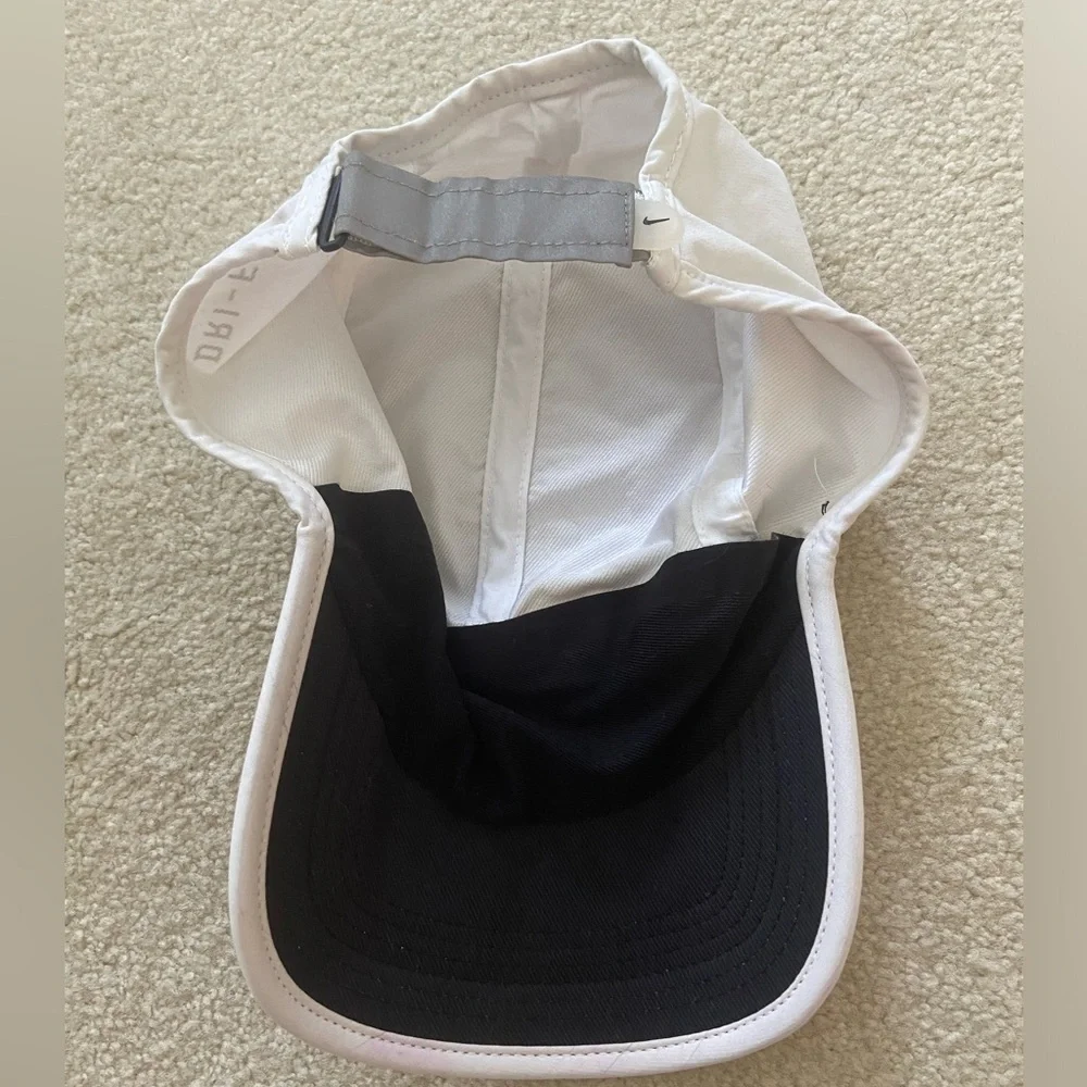 Nike Dry fit white hat, one size